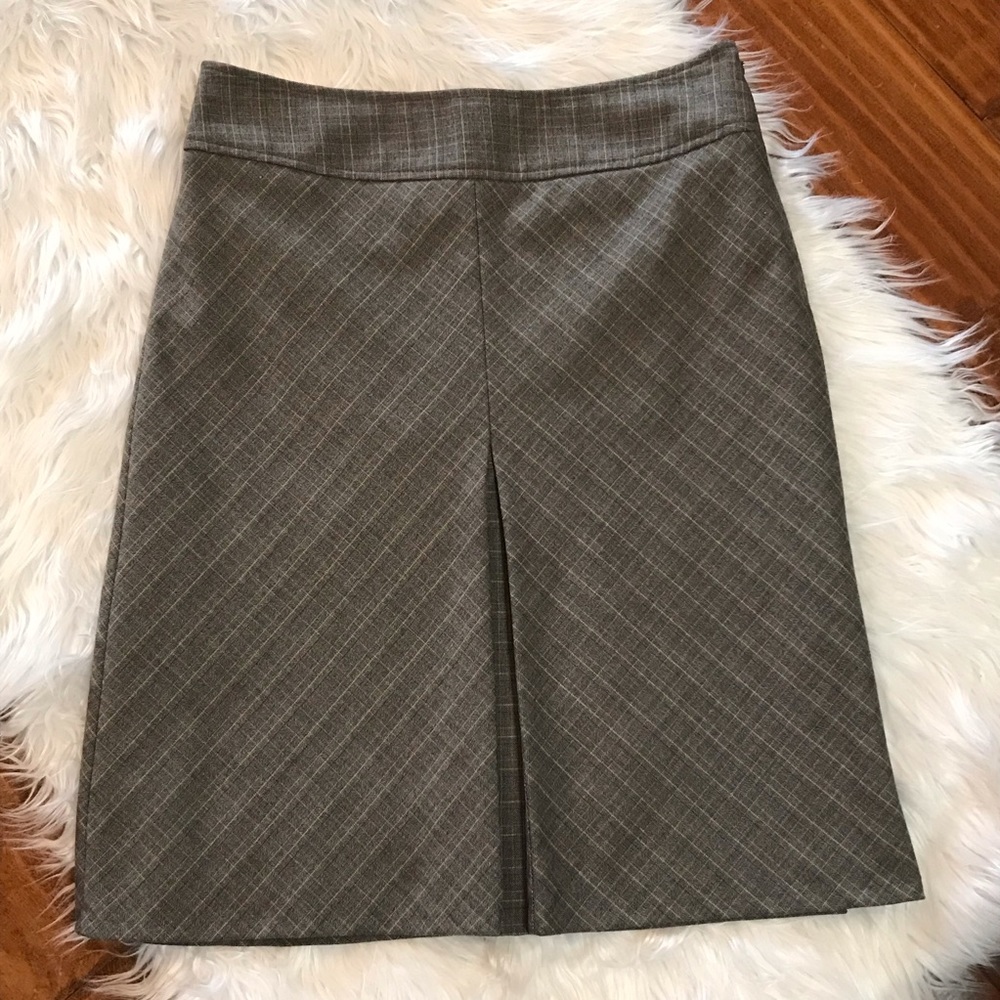 The Limited Brown Plaid Skirt Size 2